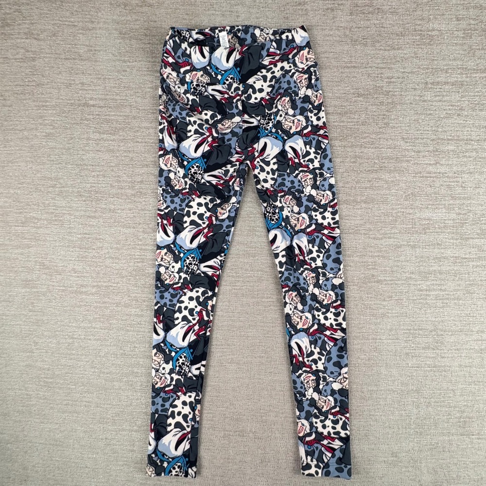 NEW LuLaRoe Disney Villains Cruella De Vil Leggings Women OS RARE 101 Dalmations
